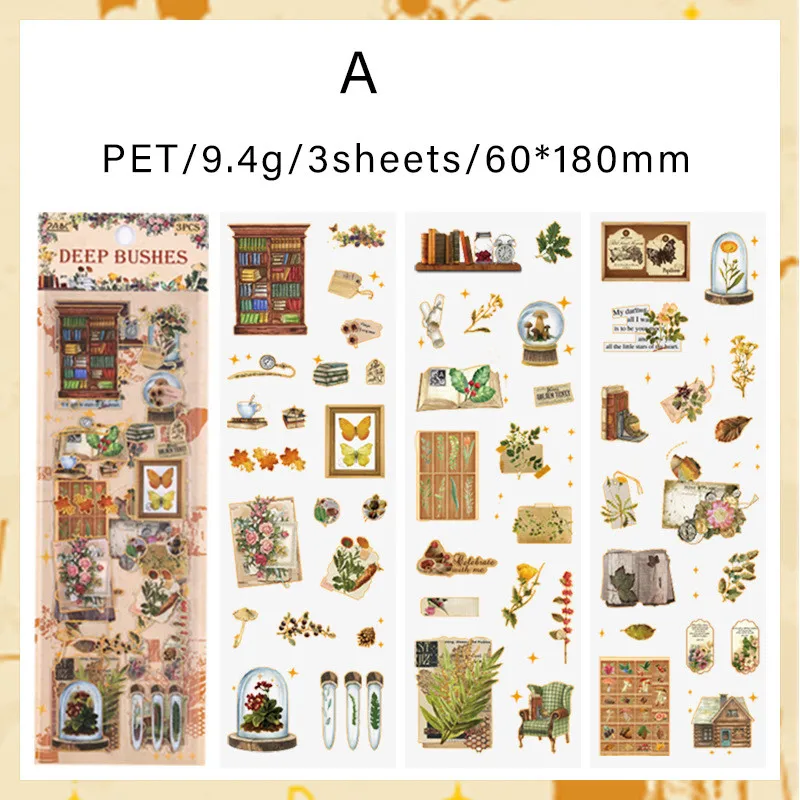 395 Pezzi Vintage Adesivi Decorativi Scrapbooking con Quaderno a Griglia A6, Accessori per Scrapbook Farfalla con Scrapbooking Sticker Regalo Fai da te per Ragazzi e Bambini per Diario Calendario