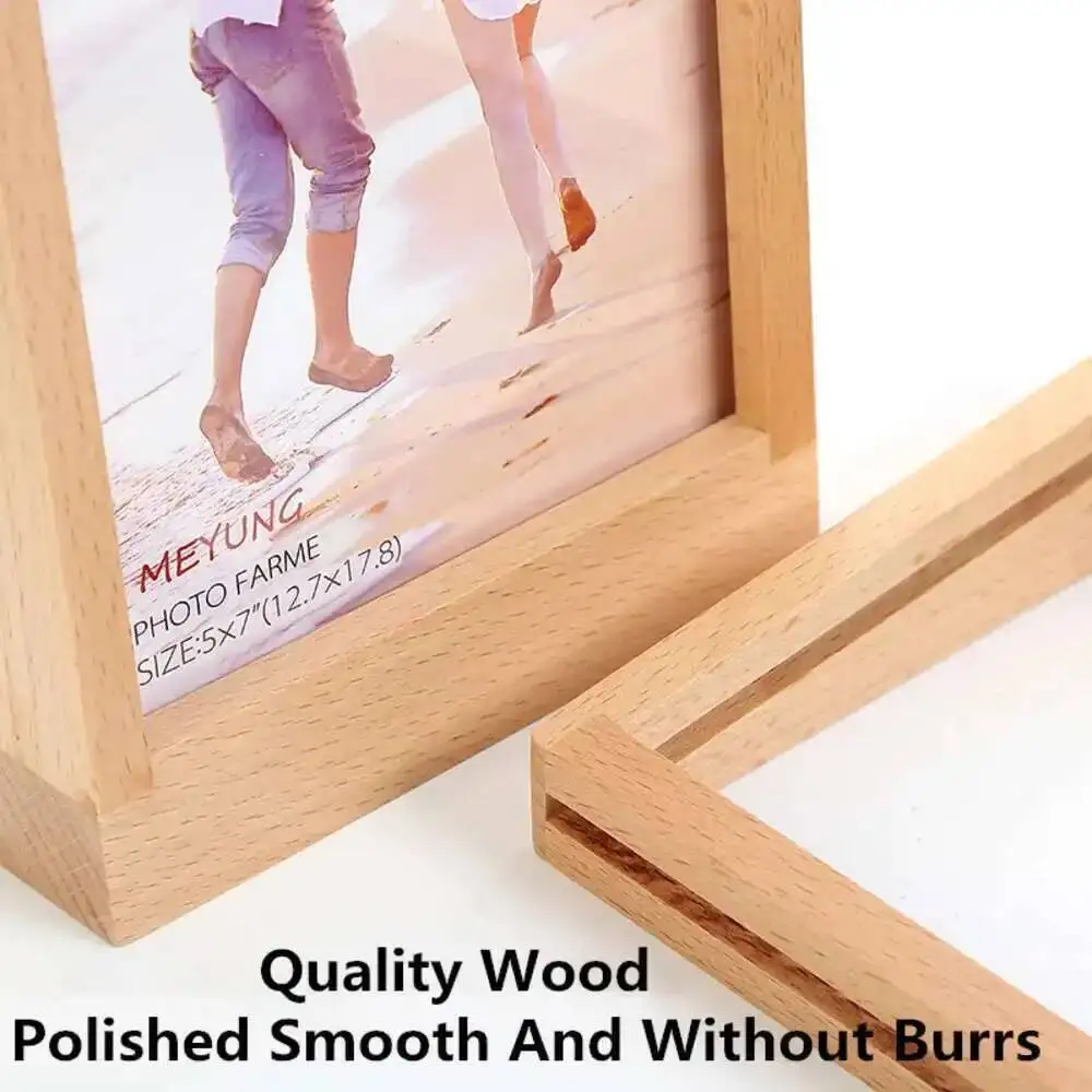 A6 10x15cm Holz Acryl Schild Halter Display Stand Tisch Menü Papier Flyer Dokument Halter Hochzeit Geschenk baby Bild Foto Rahmen – Detail 5