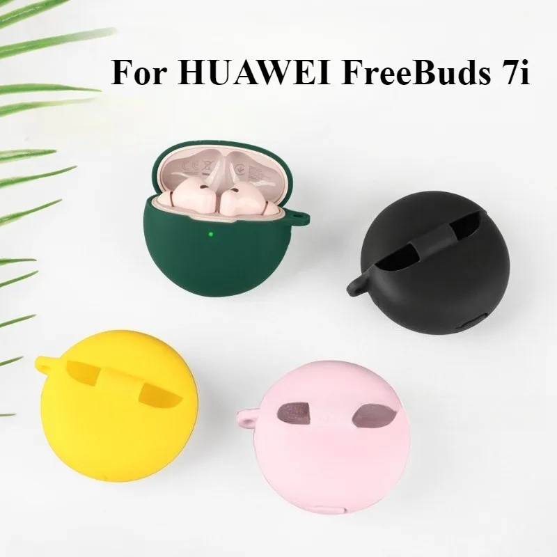 Silicone Shockproof Dust-Proof Earbuds Case with Keychain Hook