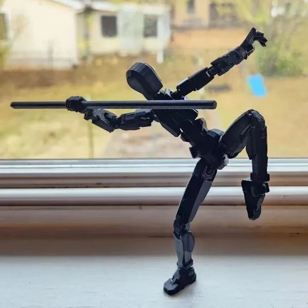 3D Printed Toy Multi-Jointed Movable Lucky 13 Action Figures Full Body Assembly Completed Dummy Toys Birthday Gifts
