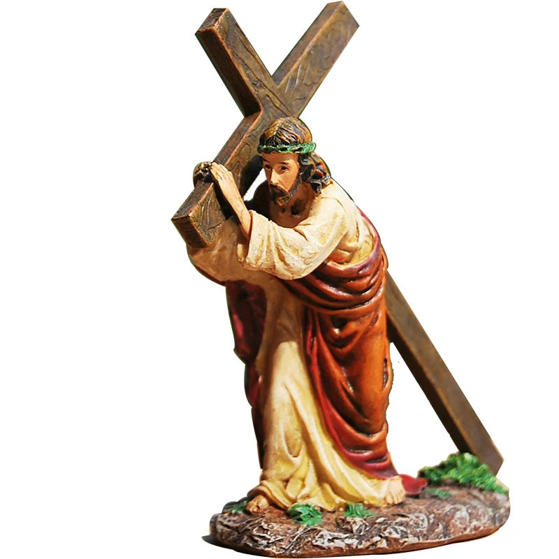

RESIN CROSS CRUCIFIX JESUS STATUE FIGURINE CHRISTIAN AUTOMOBILES DECORATION FURNISHING ACCESSORIES GIFT