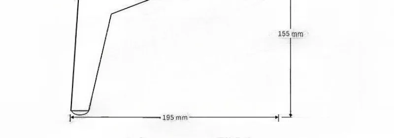 4개의 곡선형 금속 가구 다리, 사각형 캐비닛 다리, 소파 발, 침대 발 지지대, 테이블 다리 패드로 사용됨