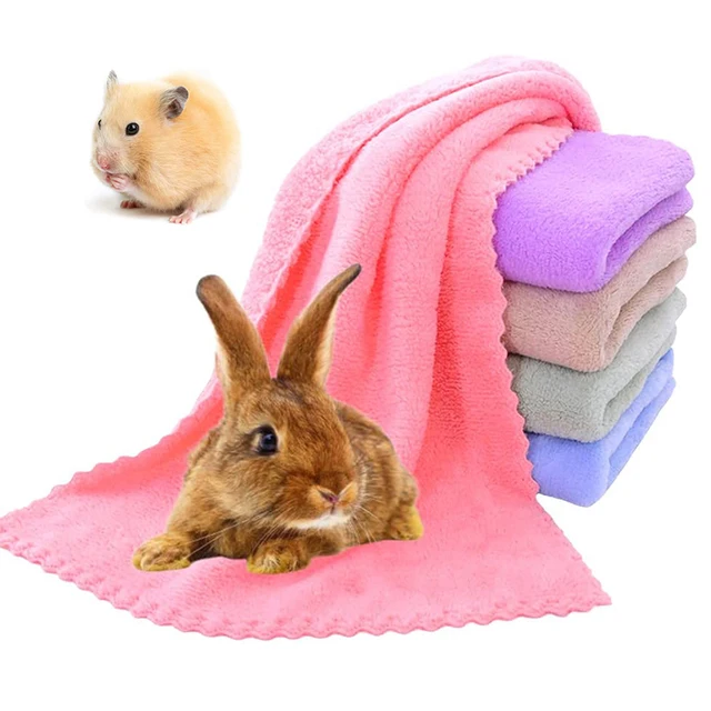 2Pcs Rabbits Soft Blankets Guinea Pig Hamster Fleece Cage Liners Small Pets Items Bedding Mat Bathe Towels Hamster Accessories 2Pcs Rabbits Soft Blankets Guinea Pig Hamster Fleece Cage Liners Small Pets Items Bedding Mat Bathe Towels Hamster Accessories