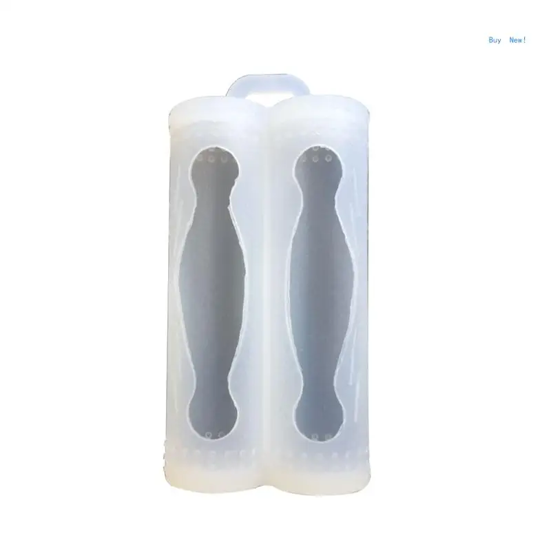 

2 Slots Storage Protective Silicone Sleeve Cover Contaiiner for 18650