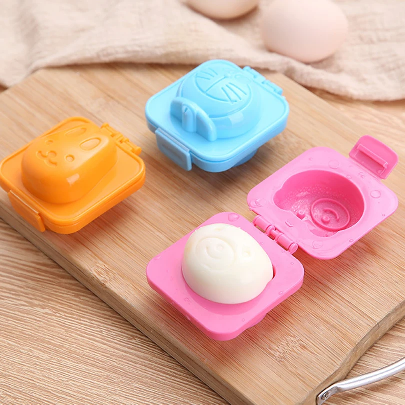 6/8pcs Cartoon DIY Boiled Egg Mold Rice Ball Mold Bento Maker Sushi Tools Random Color Kitchen Accessories Kitchen Gadgets