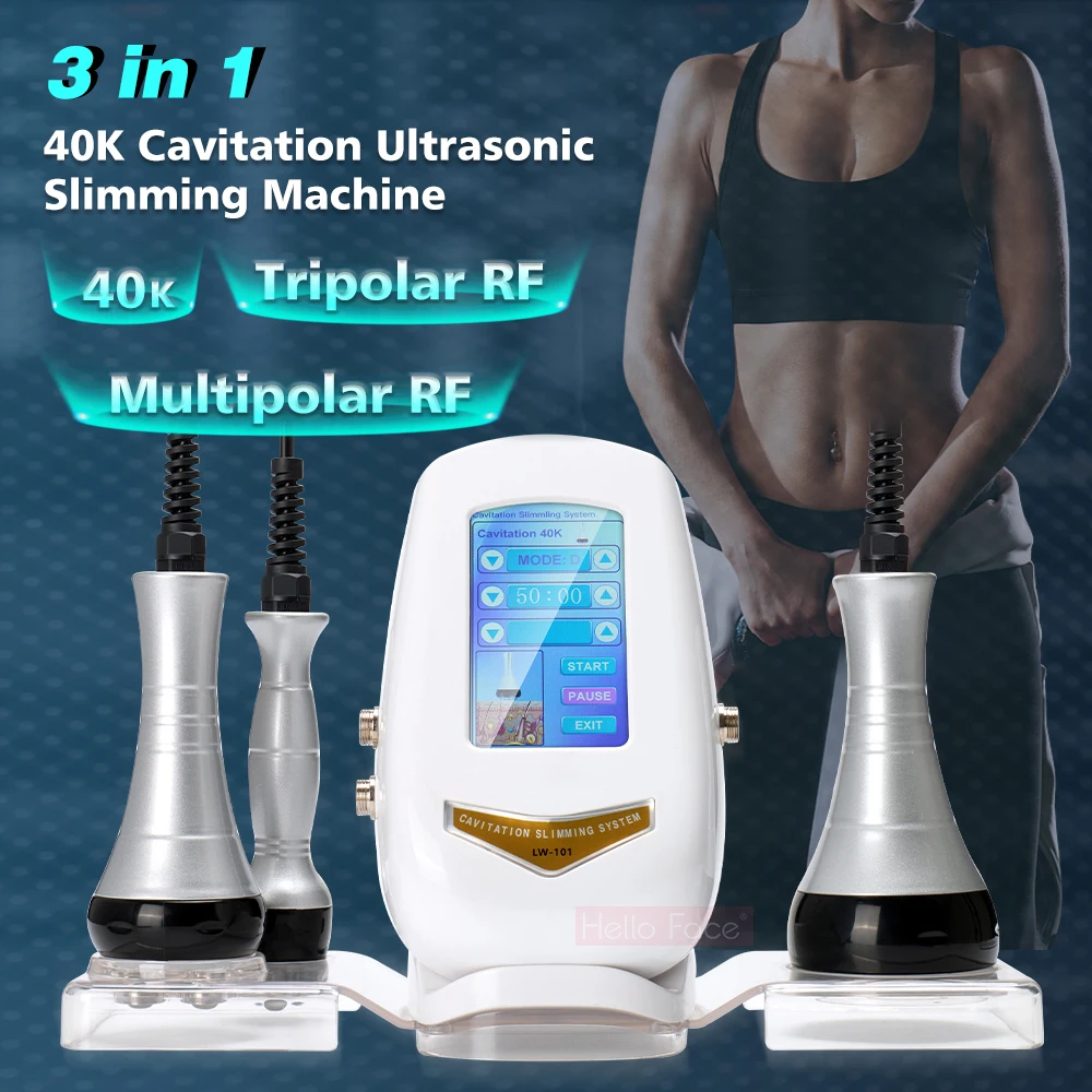 40k Ultrasonic Cavitation Machine Radio Frequency Rf 3 In 1 Body