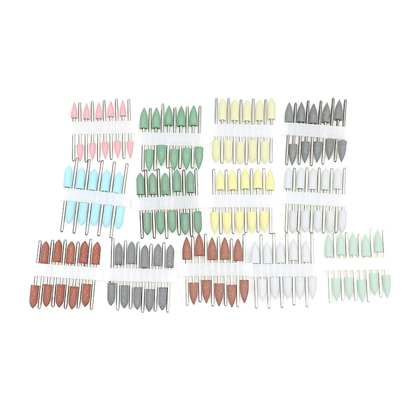 10pcs Dental Silicone Rubber Polishers Burs Teeth Whitening Tool Dental Materials Silicone Tool