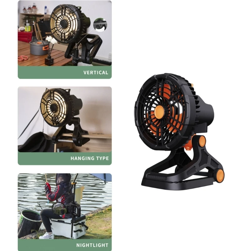 Clip Fan 360 Derece Dönüş Güçlü Rüzgar Masaüstü Soğutma Fanı Yaz Hava Soğutucu_voghion.com