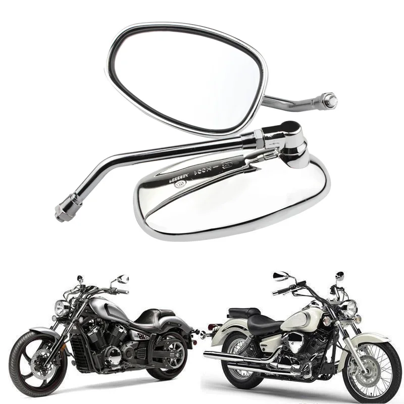 

Боковое зеркало для мотоцикла Shadow750/1100 VLX600 Nighthawk250/750 Intruder600 Vulcan Bandit1200/1250S, хромированные очки заднего вида