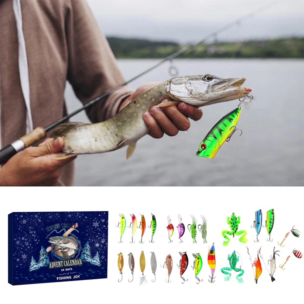 Christmas Advent Calendar 2023 Fishing Lure Set Blind Box 24 Days Advent  Calendar Surprise Creative Novelty Gift For Kids Adults - AliExpress