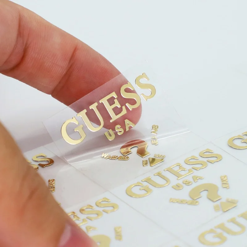 

Customized productCustom transparent gold foil perfume cosmetic label vinyl logo sticker