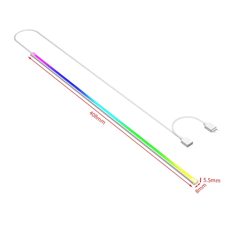 รูปสินค้า แถบไฟ LED ARGB ยืดหยุ่น 40 ซม. ตกแต่งเคสคอม 5V 3PIN