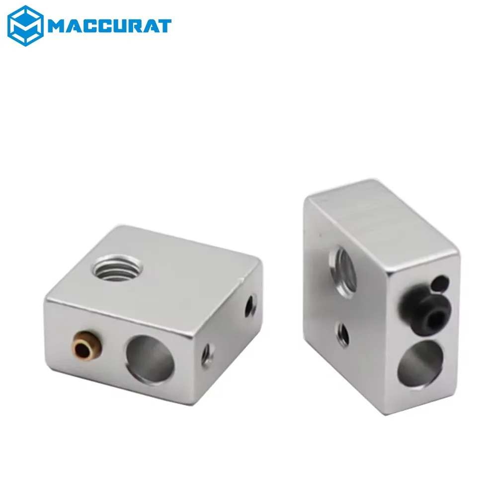 Reprap Makerbot MK7 MK8 Aluminium Heater Block for Print Head Hot End Heating Block 20*20*10 20x20x10 Mm for 3D Printer 3d printer hotend,3d printer parts