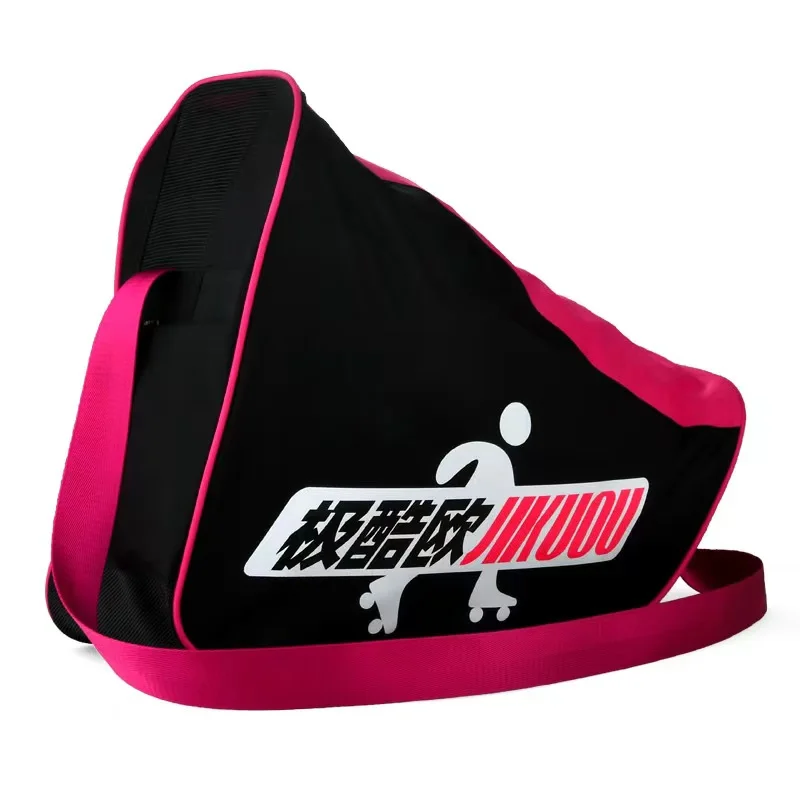 Breathable Triangle Shape Speed Roller Skate Bag Ice Ski Snow Boots Single Shoulder Inline Skating Shoes Storage Backpack
