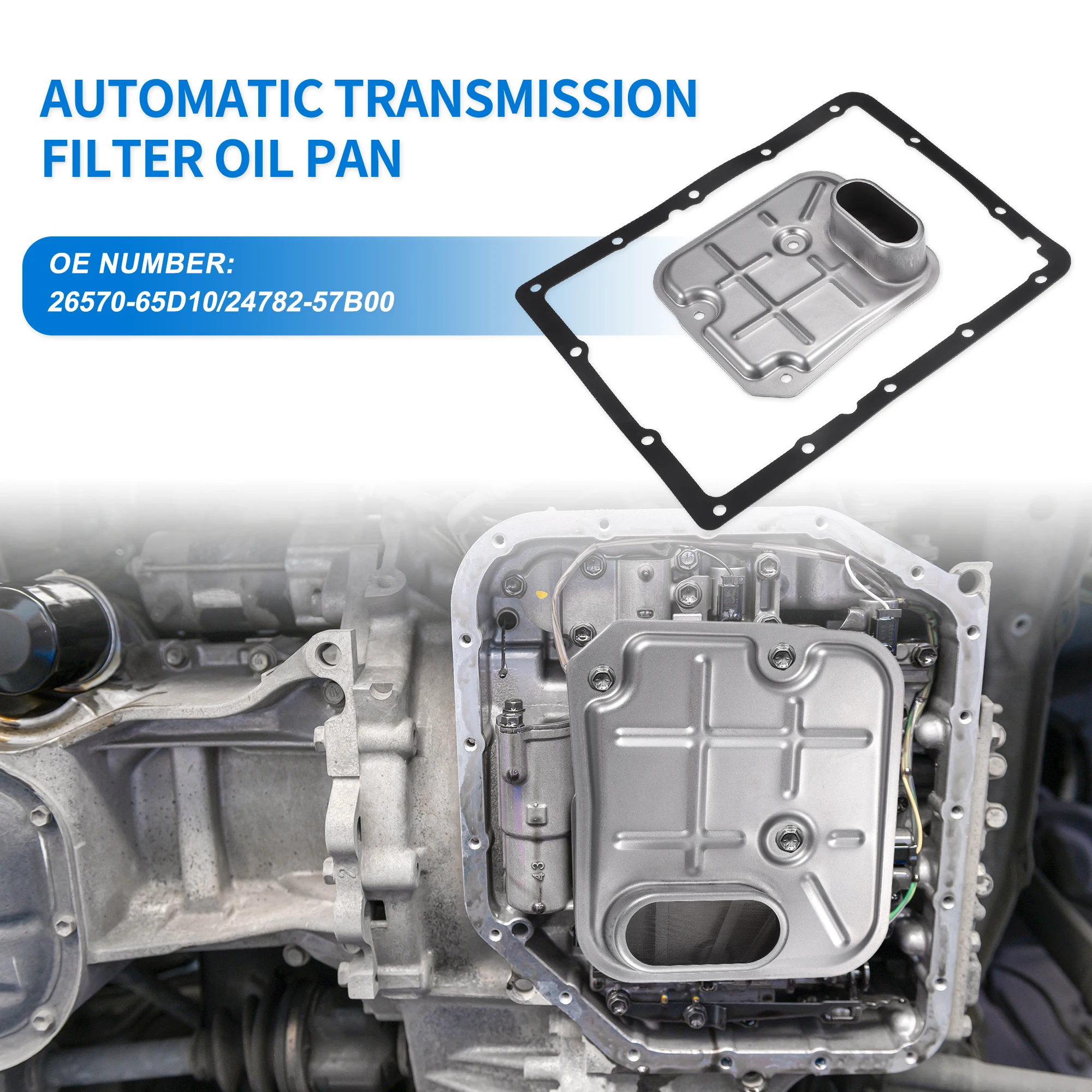 UXCELL A44DE Car Transmission Filter Oil Pan Gasket Kit for Suzuki Grand Vitara Base, Limited, Premium 2.4L L4-Gas 2011