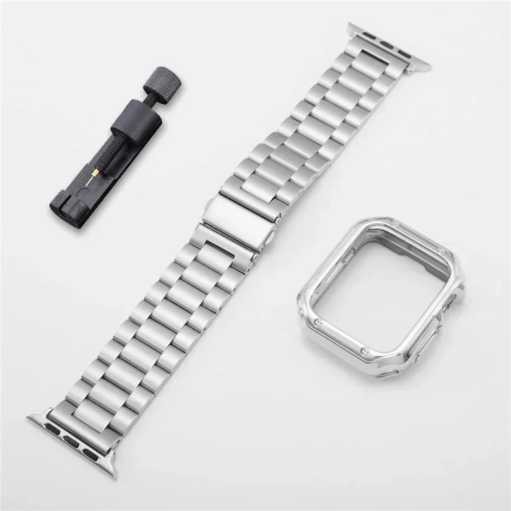 Stainless Steel Watch Strap with Soft TPU Protector Cover