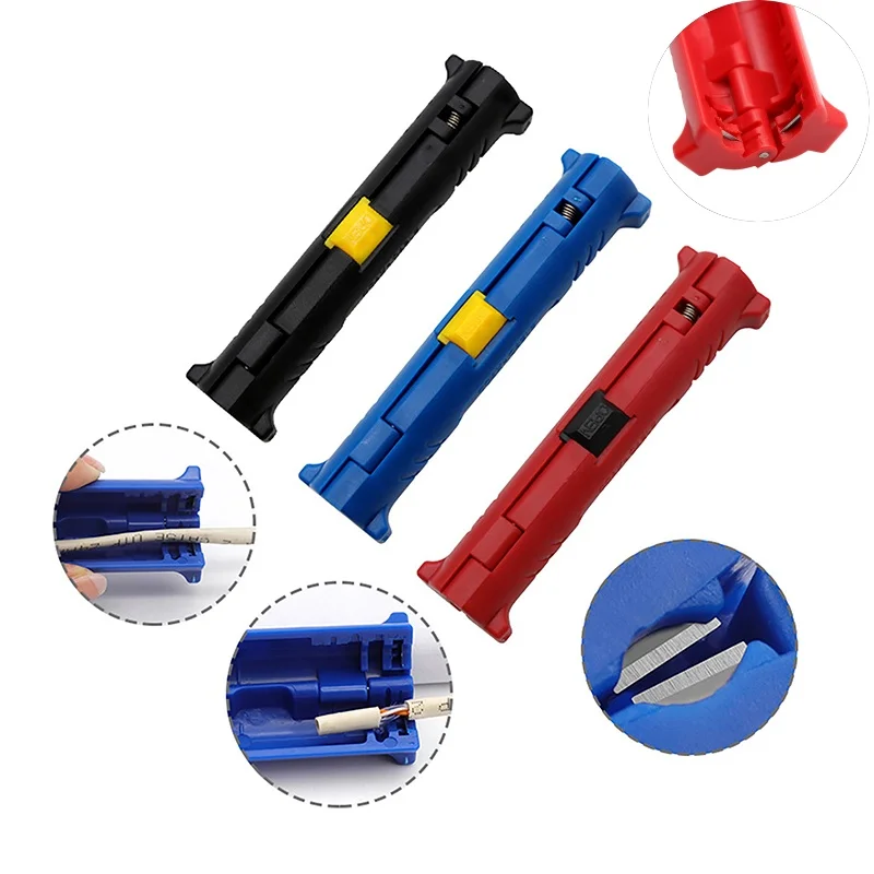 

Multi-function Electric Wire Stripper Pen Cord Wire Pen Cutter Rotary Coaxial Cutter Stripping Machine Pliers Tool