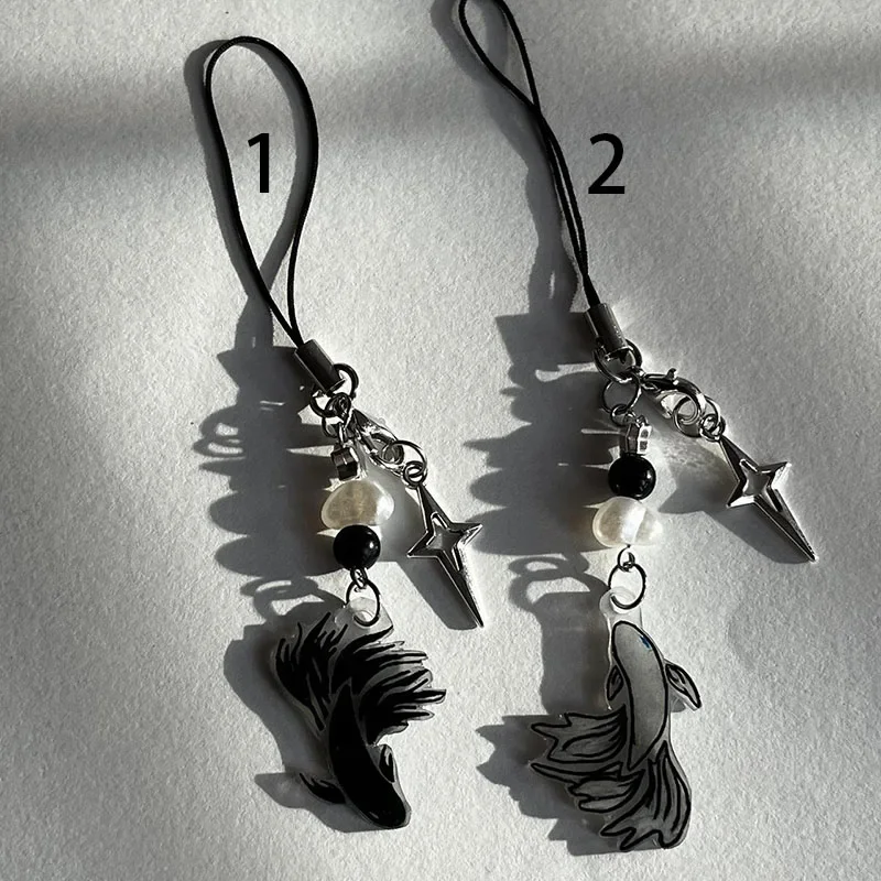 Handmade Cute Fish Matching Phone Charm - Inspired by JJK Characters