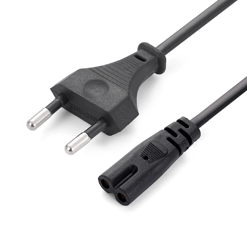 1.5M EU 전원 케이블 Dell 노트북 충전기 용 2pin IEC320 C7 전원 연장 코드 Canon Epson 프린터 라디오 스피커 PS4 XBOX One S