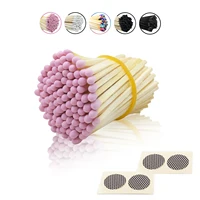 2 Inch Bulk Wooden Matches 100pcs - Safety Matchsticks with Striker for Candle Lighting (Pink/Rainbow/White/Black) Free Shipping 1