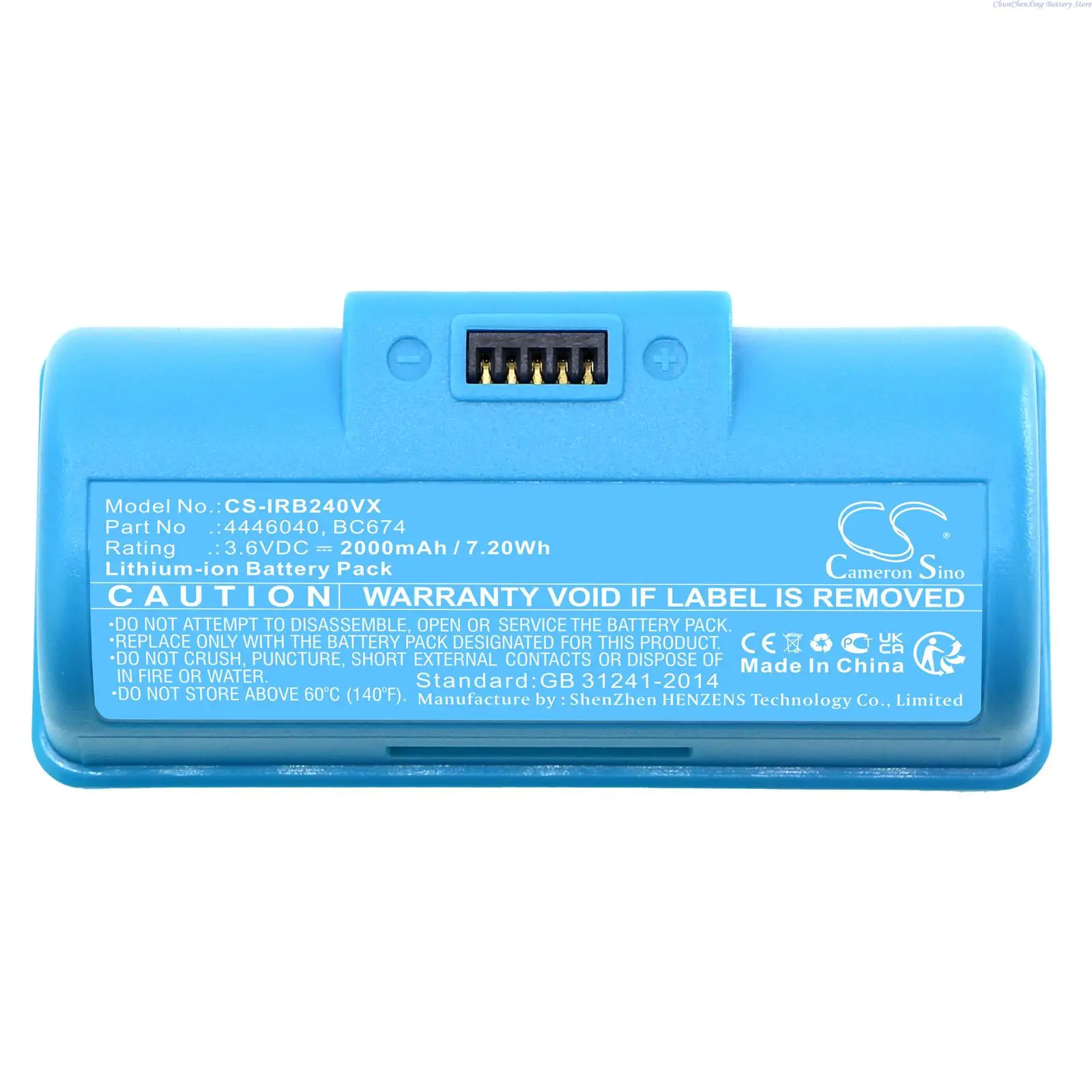 Batteria 2000Mah 4446040,Bc674 Per Irobot Braava Jet 240, Braava Jet 241,Braava Jet 244,Braava Jet 245, Robot Lavapavimenti