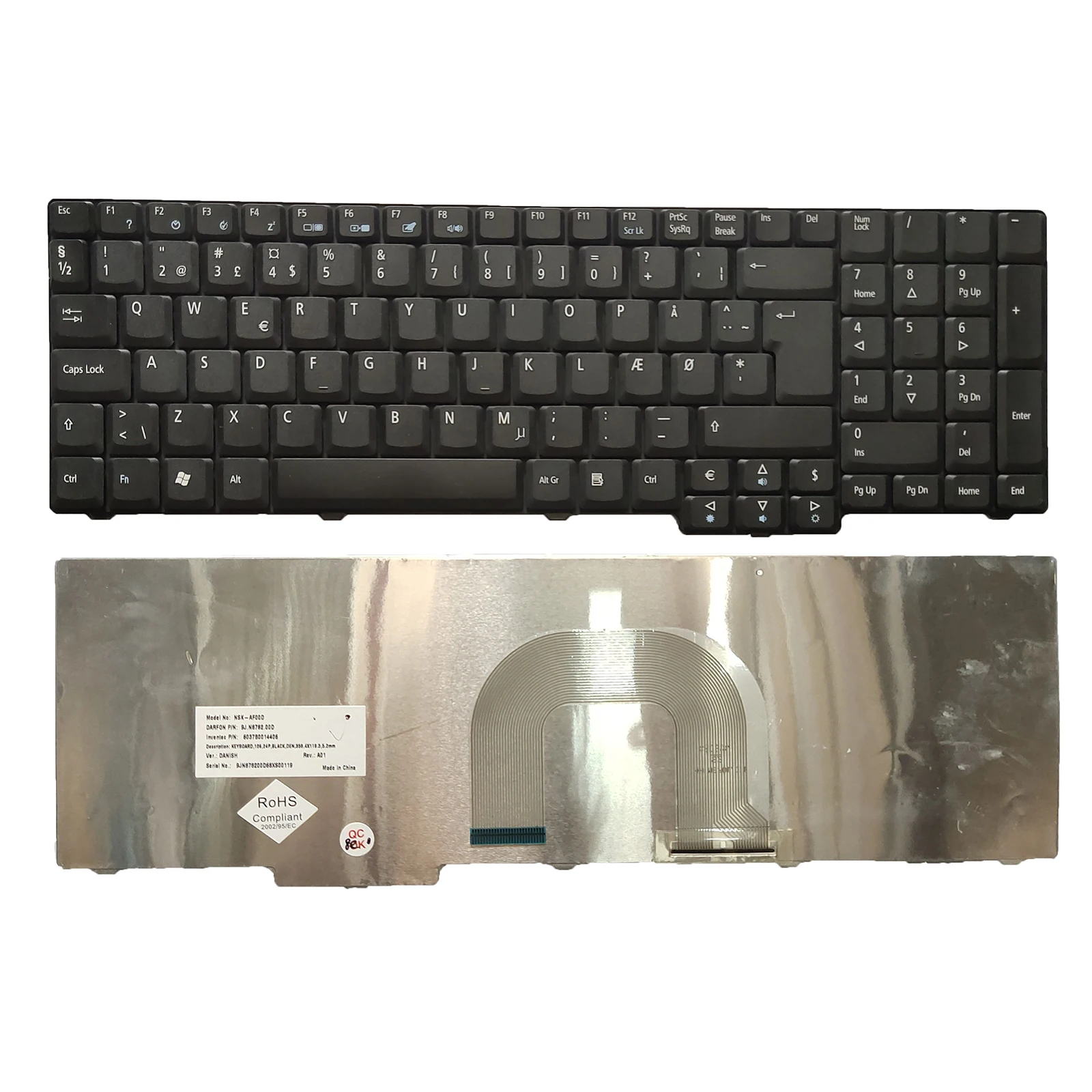 

Для клавиатуры ACER ASPIRE AS9800 9800 9810 Φ 9j. N8782.10f DM