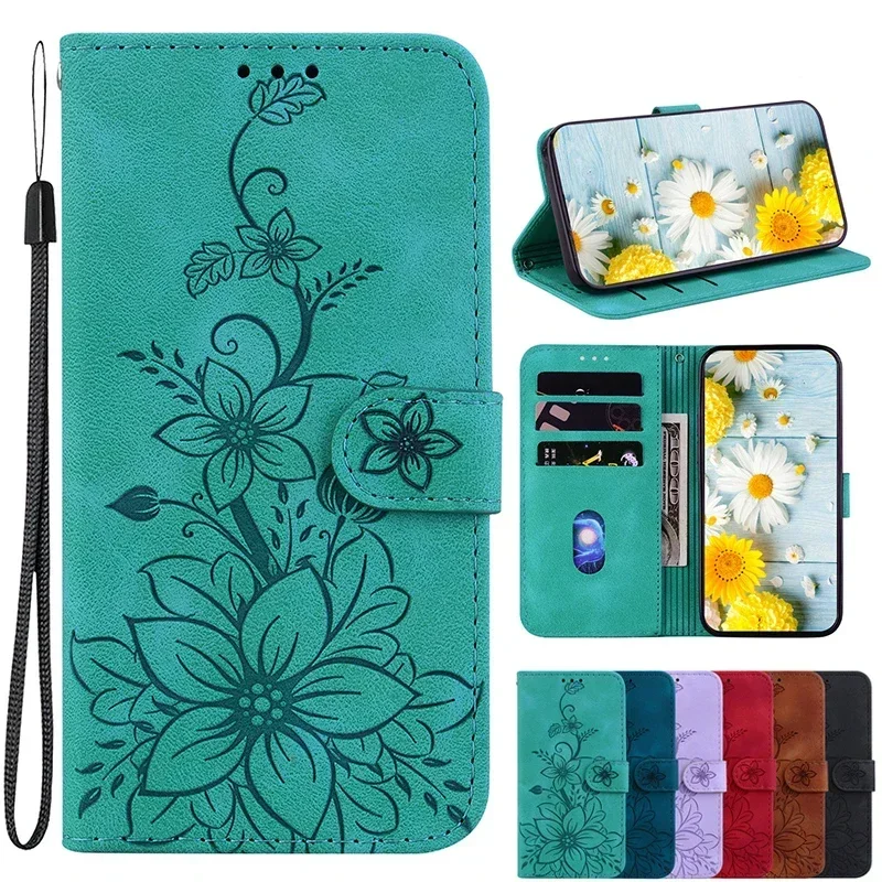 Premium Magnetic Leather Wallet Phone Case with Flip Cover – Elegant Protection