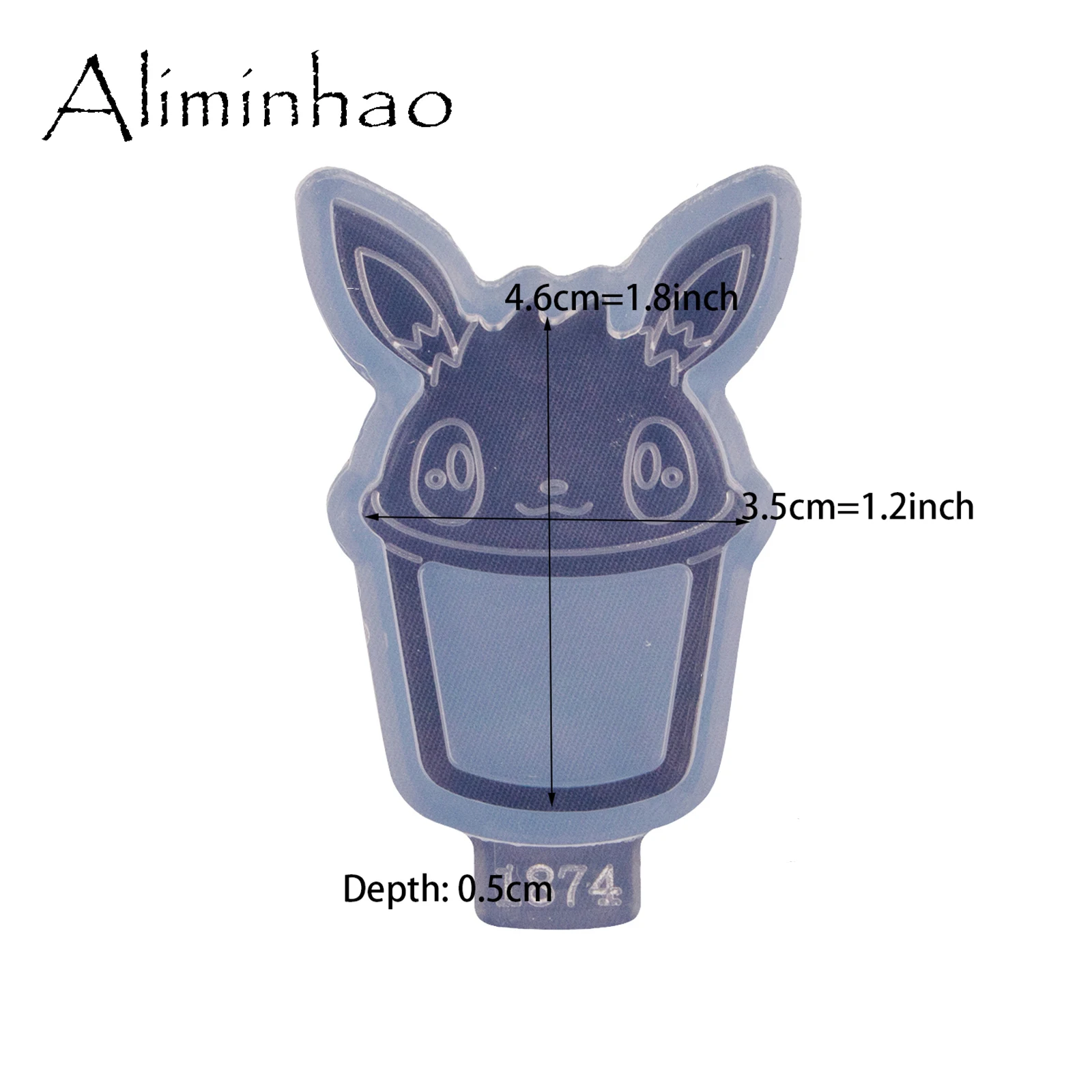 Dy1853 Anime Tier mit Herz Harz Shaker Formen Schmuck DIY handgemachte Charms Schlüssel bund Herstellung Anhänger Gussform – Detail 18