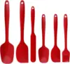 6 Pieces Silicone Spatula Food Grade for Baking Cooking Cake Frosting Kit Heat Resistant Non Stick Kitchen Baking Tool