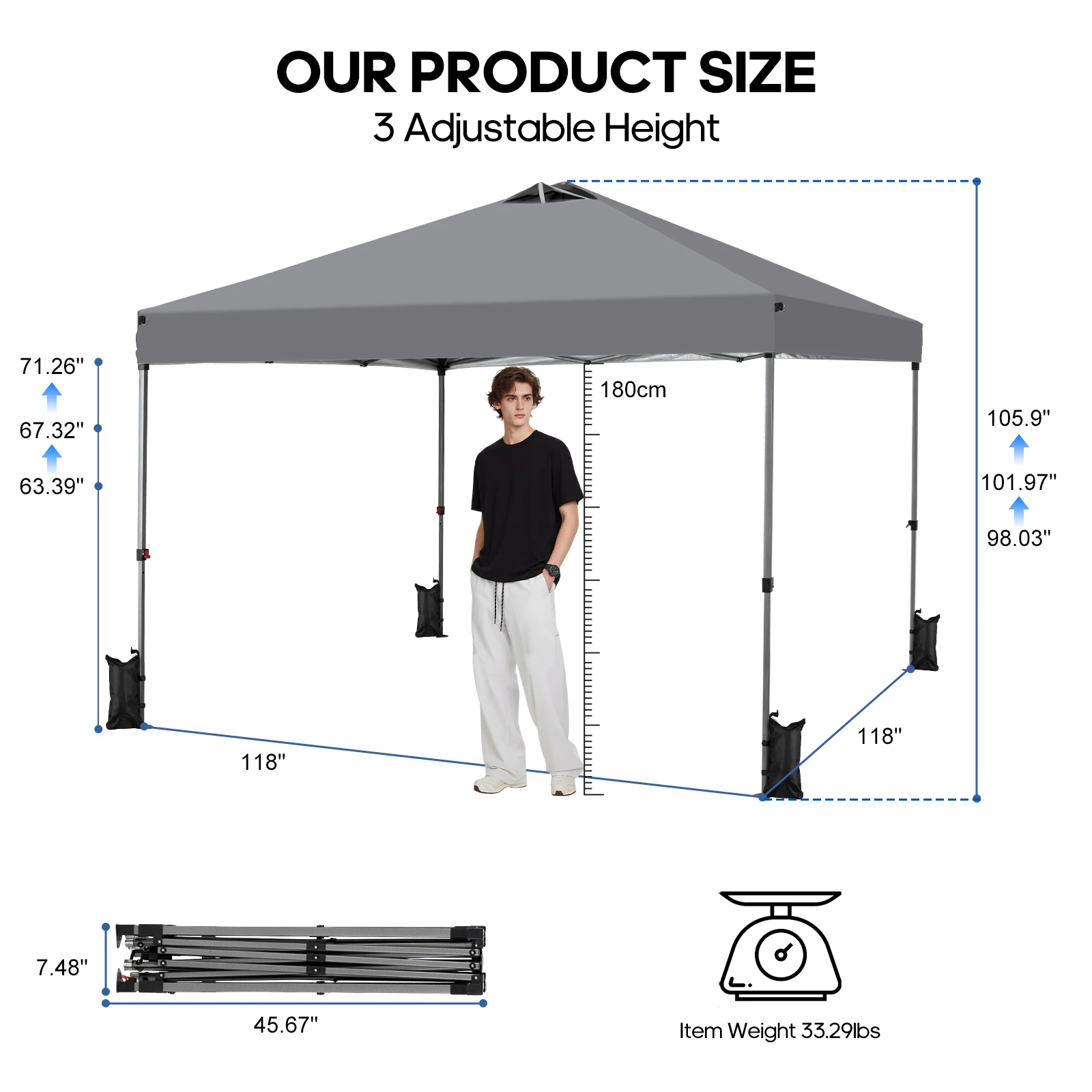 height adjustment feature