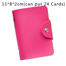  26 Card Slots Card Holder With Button Photocard ID Holder Photo Album Cute Cartoon Fruit Animal Print Name Card ID Holder Book 