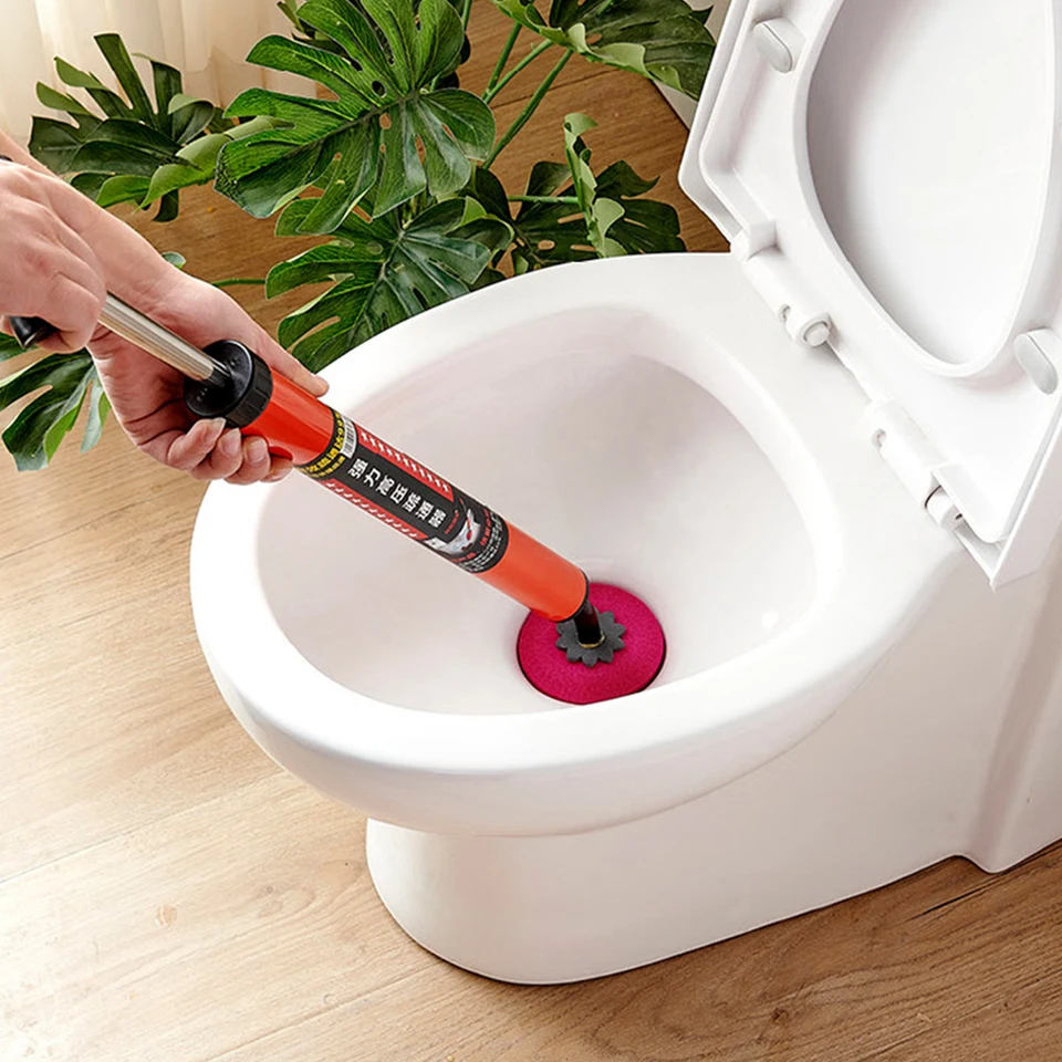 High Pressure Air Drain Cleaner Plunger Tool