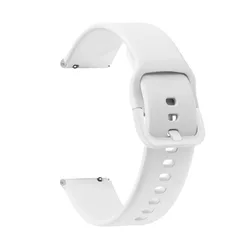 Sport Silicone 18mm Watch Strap Replacement Wristband for 18mm (White)