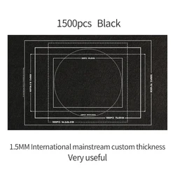 Deluxe Puzzle Roll-Up Mat with Portable Travel Storage Bag (1500pcs Black)