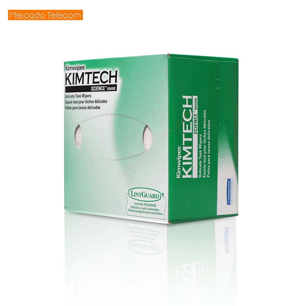 fast connect fiber connectors Factory Price KIMTECH Kimwipes 280pcs Fiber cleaning paper packes kimperly wipes Optical fiber wiping paper USA Import fiber quick connector