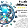Ocean Wooden Puzzle for Adults-Whimsical Wooden Jigsaw Puzzle-Beautiful Gift Package-Best Game for Family 5