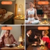 Table Lamps Led Candle Warmer Lamp for Home Decor Aromatherapy Melting Wax Night Light With Timer Dimming Desk Lights Girl Gift 6