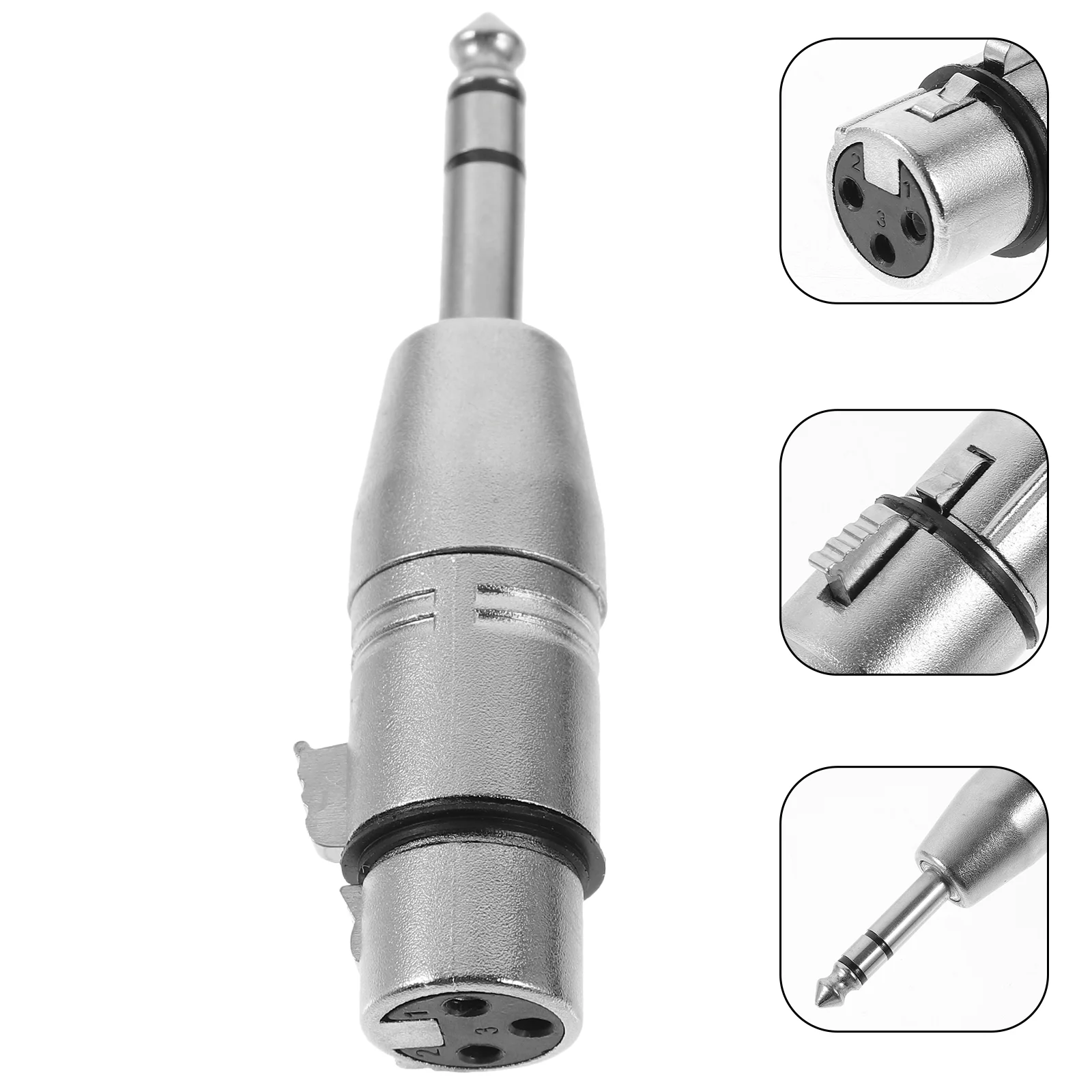 

2pcs XLR To 1/4 Inch Adapter XLR Female To 1/4 Inch Male Audio Adapter Microphone Supply