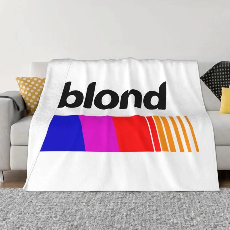 

Blond Frank Blankets Fleece Spring Autumn Pop Music Singer Portable Lightweight Thin Throw Blanket for Home Couch Bedding Throws