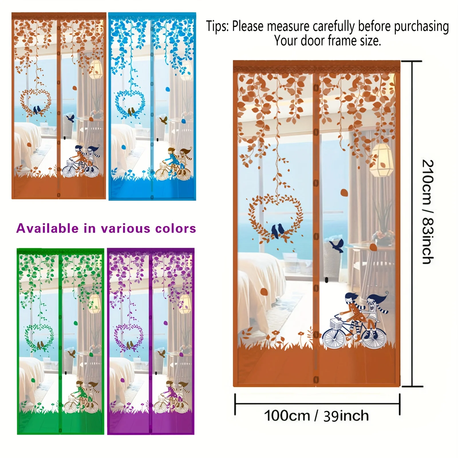 1PCS Anti-Mosquito Net Summer Automatic Closing Magnetic Mosquito Net Invisible Door Mesh Anti Bug Fly Partition Curtain