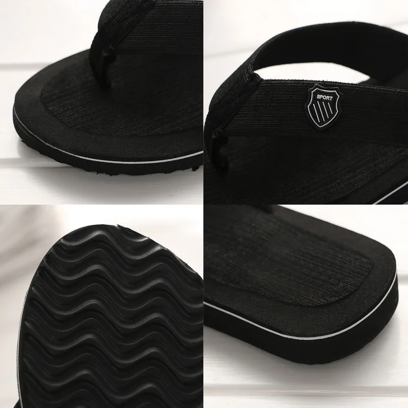 Men’s Summer Flip-Flops 2024 – Casual Flat Slippers for Beach, Outdoor, and Indoor Use, Anti-Slip Thong Sandals for Home Beach Footwear Flip-flops