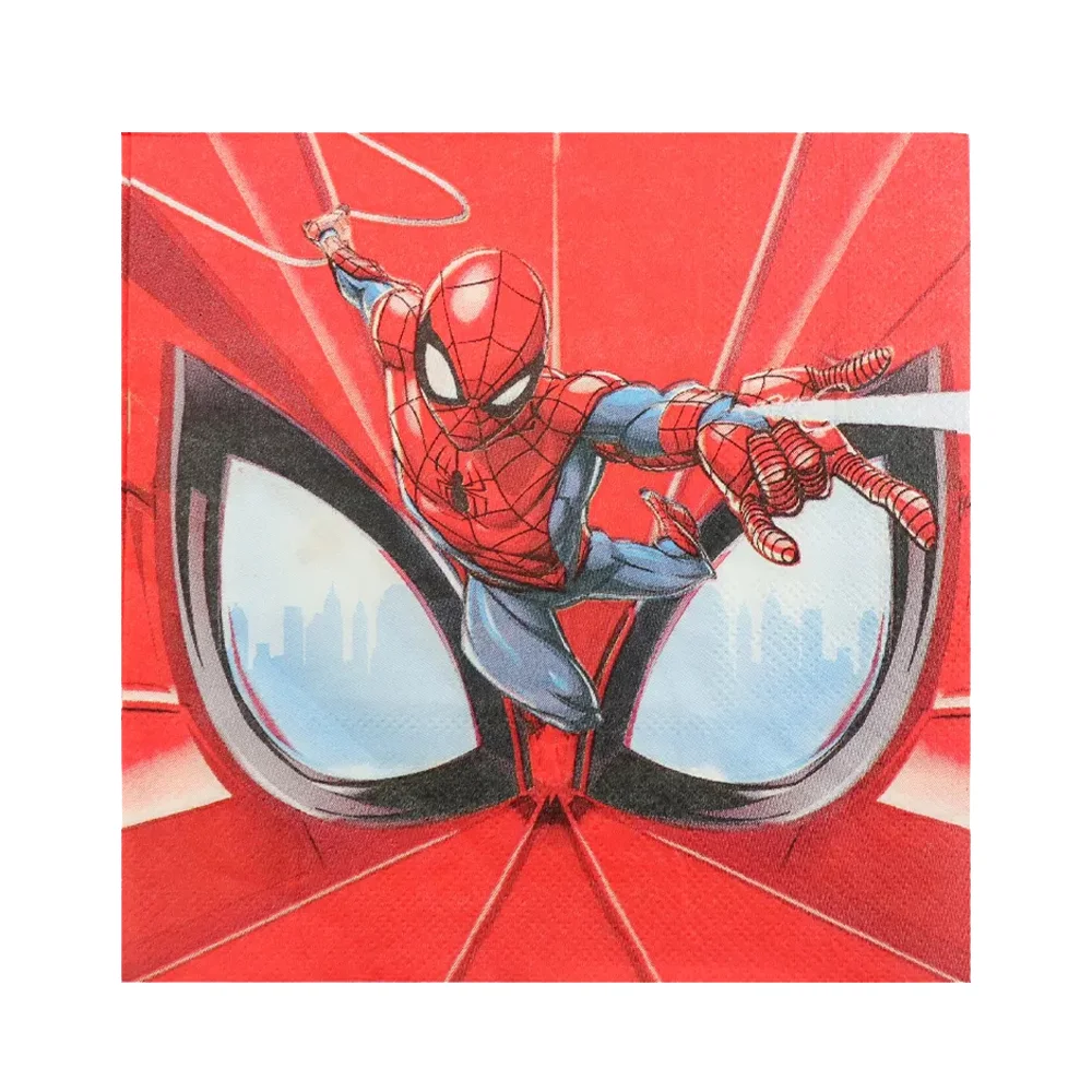Disposable Napkins 20 Pcs Disney Avengers Disposable Paper Napkin for Party