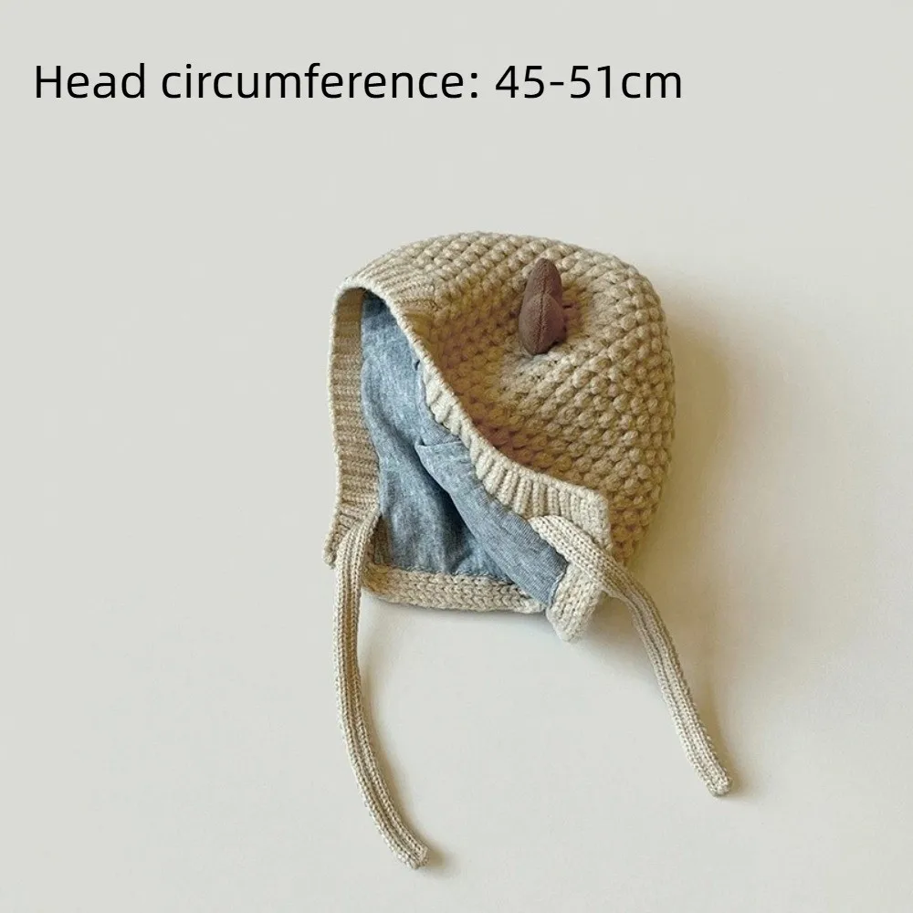Cute Love Knitted Hat Keep Warm Windproof Ear Protection Hat Ear Protection Thickened Winter Cap Children Boy Girl