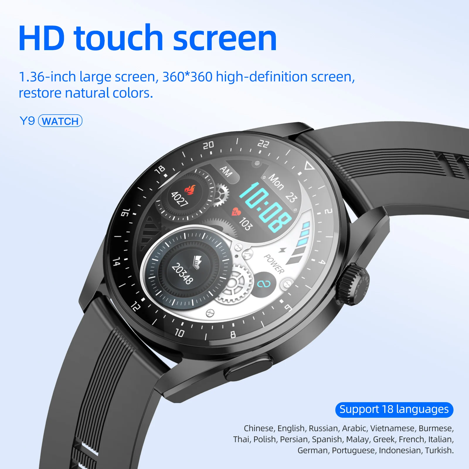 Y9 Health Smartwatch IP68 Waterproof Fitness Tracker Smart Bracelet - China  Smart Bracelet and Gift Watches price