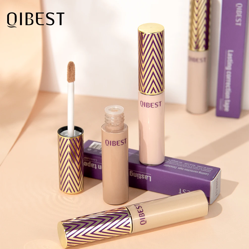 QIBEST Liquid Contouring Concealer Cream Makeup 4 Colors Moisturizing Waterproof Cover Acne Dark Circles Face Base Cosmetics