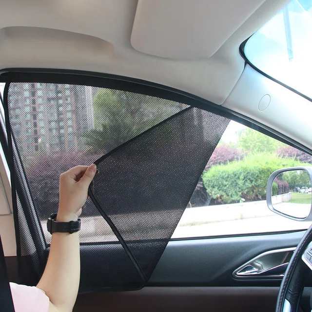 Magnetic Car Window Sunshade Cover Summer UV Protection Car Side Front Rear Window Mesh Curtain Protector Cover Auto Accessories 1