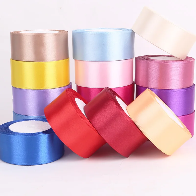Vibrant Satin Ribbon Collection for DIY Crafts - Assorted Colors