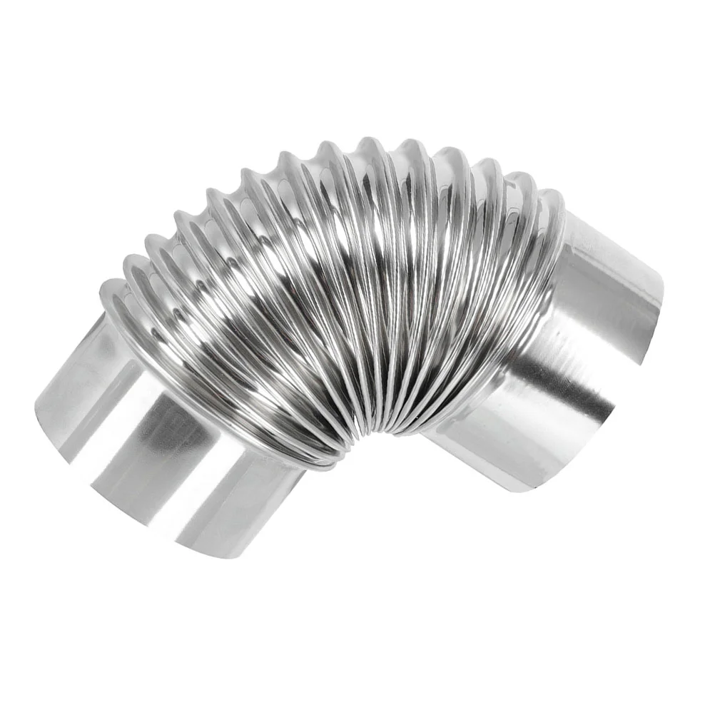 

Smoke Pipe Elbow Exhaust Chimney Metal 90 Degree Stove Firepl 90° Flue Extension °chimney Ripple for Outdoor 6 Inch