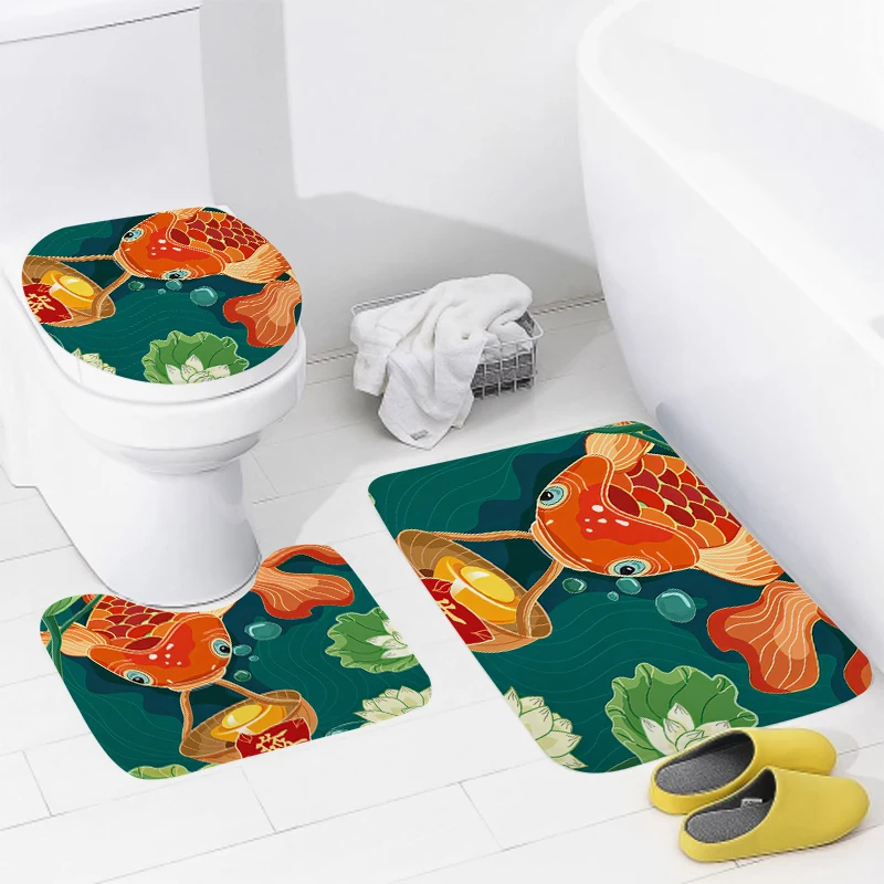 home bathroom floor mats Modern Nordic style Bath Foot mat modern bathroom accessories rug Toilet mat Bathtub anti-slip carpet 6