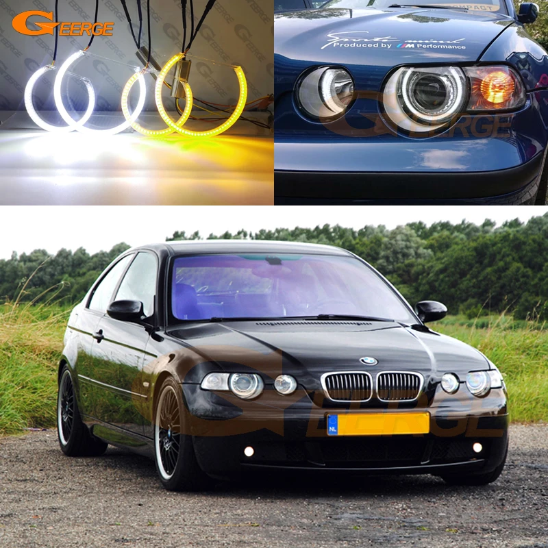 6000K SMD LED angel eyes for BMW E46 Compact E83 X3 Car Angel Eyes LED Car Angel  Eyes Headlight DRL Daytime Running Lights rings - AliExpress